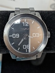 Nixon Corporal SS Watch Stainless Steel Black. Brand New Battery, Works Great.