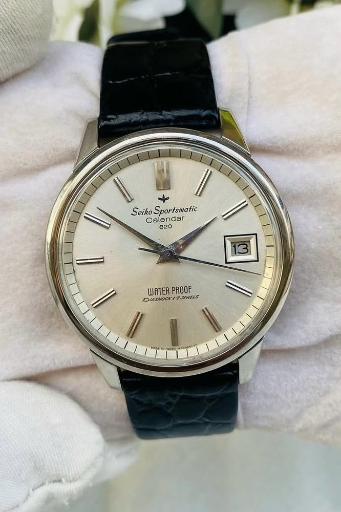 Seiko Sportsmatic Calender 820 Cal.7625 17J, SEA HORSE rare Vintage Automatic