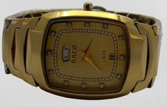 Luxurious Gold-Tone Rado Jubile Date-Day Display Quartz Working Men’s Wristwatch