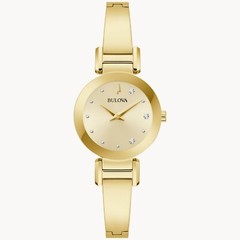 Bulova Womens Modern Marc Anthony Quartz Gold Stainless Steel Watch 26 MM 97P164