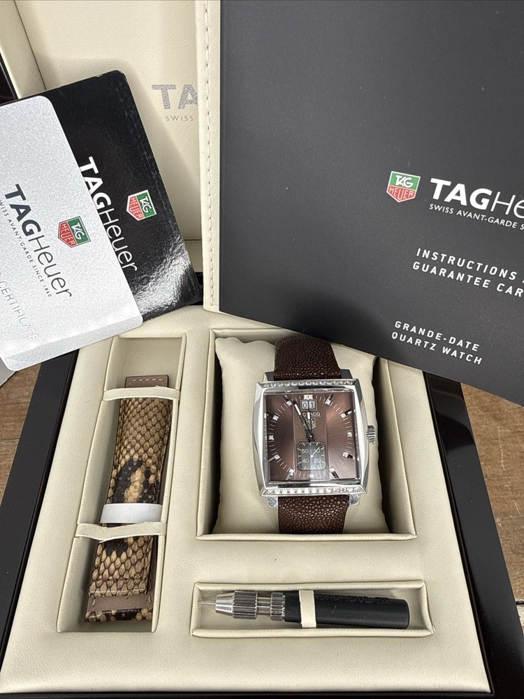 Tag Heuer Monaco Diamond WAW1316 – Quartz – Box and Card
