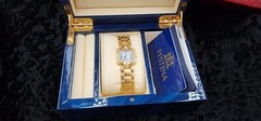 Festina Solid 18k Gold With Diamonds Wrist Watch 💎 Very Rare 50 Grams