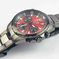 Bulova Marine Star Men’s Chronograph Quartz Watch Red Dial 98B350 43mm