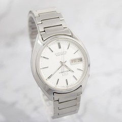 CITIZEN COSMOTRON 4-791096 TA Silver Dial Quartz Men’s Watch Used Working #44