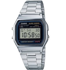 CASIO Men’s Watch A-158W Digital Silver Alarm Micro Light – NEW – Warranty