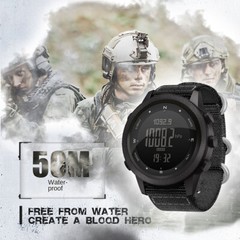 Men’s Outdoor Sport Tactical Smart Watch Altimeter Barometer Compass WristWatch.