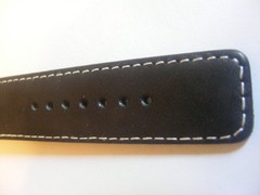 Jeep Watch New Never Worn Black and White Leather Strap New Battery 5 ATM Proof