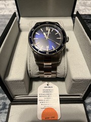 Landau A8833BK/B Men’s Titanium Diver Watch Blue Dial Rotating Bezel Date
