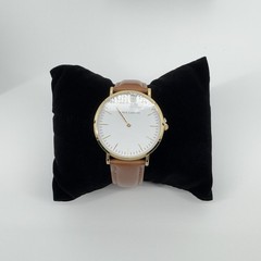 Vince Camuto Men’s Watch VC2527M Gold Tone White Dial Brown Leather Classic New