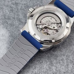 Bulova Marine Star 98A303 Blue Dial Rubber Strap Men’s Automatic Watch 45MM