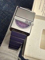 Breda Pulse Tandem Stainless Steel Bracelet Watch, 26mm light Blue/purple