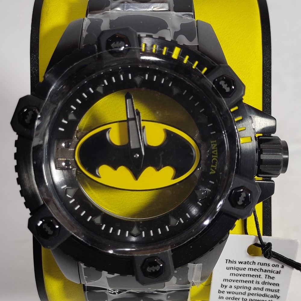 Invicta NWT Very Early Limited Edition 48mm DC Comics Batman Black Octane Ghost