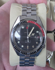 Bulova Accutron Deep Sea Automatic Diver 200m Black Dial Date Steel Bracelet 8″