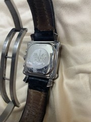 Hamilton Lloyd 6317 Quartz Chronograph Silver Dial Watch Runs Needs Repair 33mm