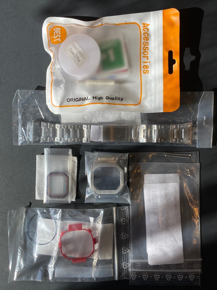 ✫ CASIO G-SHOCK GMW-B5000D-1 Original Japanese Factory Upgrade & Restoration Kit