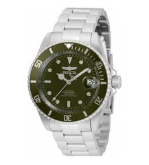 Invicta Pro Diver Mens 40mm Automatic NH35A Watch Military Green/Steel 35690 NIB