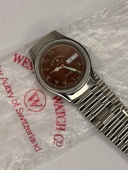 WEST END WATCH CO 17 JEWELS AUTOMATIC ARABIC DIAL SWISS MEN’S WRIST WATCH