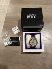 Movado Bold Men’s 43mm Stainless Steel Gold and Silver Dial Watch 3600431