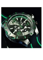 Invicta Men’s 53mm S1 Rally TURBO Chronograph GUNMETAL DIAL Black/Gunmetal Watch