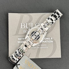Bulova Surveyor Diamond Women’s Stainless Steel Blue Dial Quartz Watch 96P229