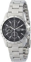 SEIKO Chronograph SND367PC Black Silver Men’s Watch from Japan in BOX new