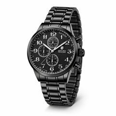 Montres Prestige 44MM MPW-0322 Mens Watch Black NIB