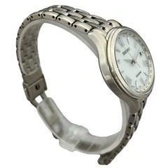 Seiko 1B35-0AE0 Solar Quartz White Dial Ladies’ Wristwatch