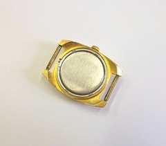 VINTAGE OLD USSR WATCH GOLD PLATED AU20 LADIES ZARJA.