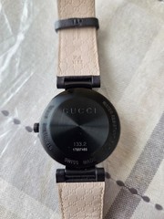 Gucci Watch Interlocking G 42mm Black Dial Leather