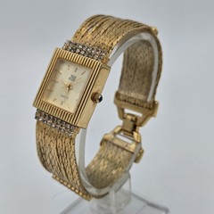 Vtg Nolan Miller Glamour Collection Gold Tone & Stones Women’s Watch New Battery