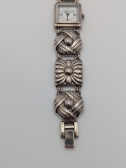 Brighton Sonora Watch Silver Plated Fold Over Clasp 7″ W3850