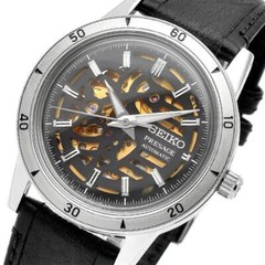 Seiko Presage Style 60’s SARY257 Men’s Watch Black Gold Dark Brown Analog