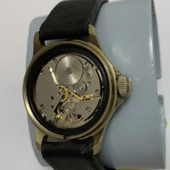 Vintage Vostok Komandirskie Rus Watch Men’s USSR Mechanical Diver Gold Tone 17J