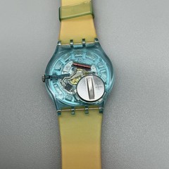 Swatch Color The Sky Men Watch 34mm Rainbow Dial Swiss GS124 New Battery