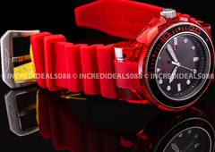 Invicta GRAND PRO DIVER ANATOMIC Red Silver Black SS Stylish Bold Mens Watch