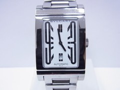 [ MINT ] BVLGARI RT45S Rettangolo Date Black Dial Automatic Men’s Watch 20.0cm