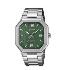 Casio MTP-B195D-3AV Men’s Watch Green Dial Stainless Steel Watch