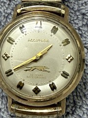 Vintage Bulova Accutron Greyhound 10K GF “30 YEARS SAFE DRIVING”