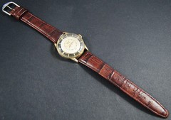 Rare & Unusual Automatic Bidynator Vintage Watch Skeleton Case Original Dial