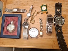 JobLot Assorted watches. See Photos Some Working. Others Need Repair-Batteries