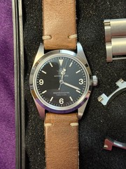 ADDIESDIVE DEEPSEAHUNTER VH31 Quartz Watch Black Dial 100m, w/Bracelet & Strap