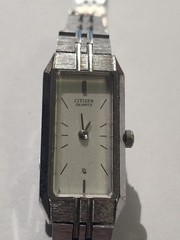 Citizen Womens Watch 13mm White Dial Silver Tone 5421-S22393 New Battery 7″