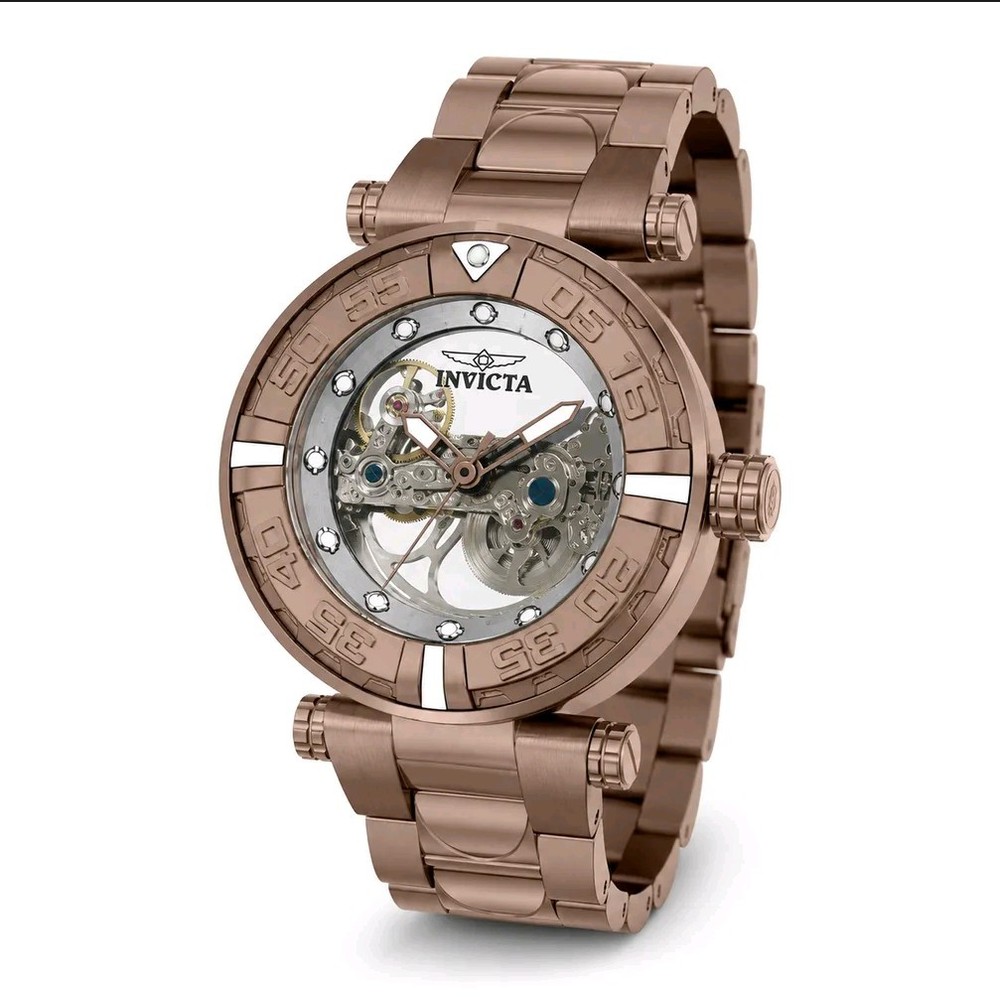 Invicta Subaqua Automatic Men’s Watch Skeleton Dial – 47mm, Brown (50787)