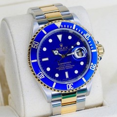 Rolex Submariner Date 16613 BLUESY Blue Dial Yellow Gold & Stainless Steel 40mm