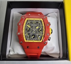 Invicta Racing Valxor Unisex Watch 40mm Red Silicone Strap Quartz 69768 New