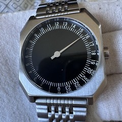 Slow Watch Jo 02 Stainless Steel Black Dial 24Hr Swiss Quartz – Excellent w/ Box
