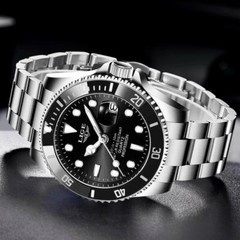 LIGE Men Watch Luxury Brand Steel Wristwatch Big Case Shockproof Boys Watches