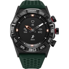 Citizen CZ Smart Hybrid 44mm JX1005-00E Heart Rate Fitness Watch Green Band NEW