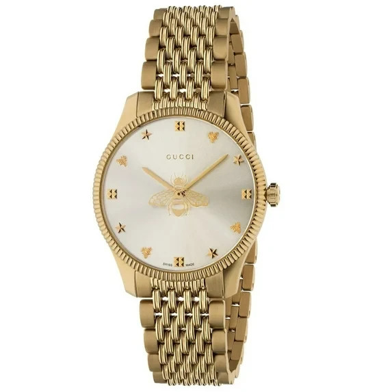Gucci G-Timeless 36mm Silver Dial Quartz Ladies Watch #YA1264155 TOP Seller!