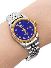 Croton 18Kt Gold Equator Sapphire Crystal Water Resistant Automatic Watch Rank A